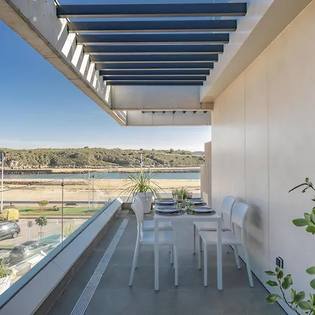 Appartement Turisticos Puerto De Junto A La Playa, Terraza Y Garaje Privado Suances